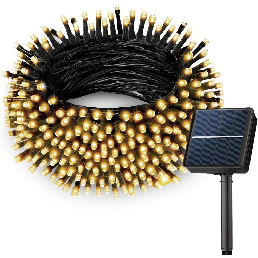 Solar-Powered String Lights x2 WHITE